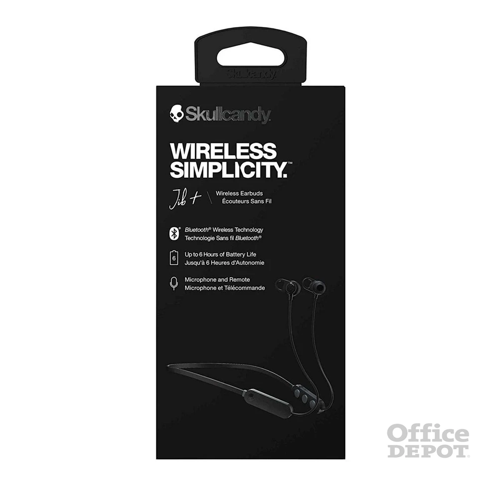 Skullcandy JIB+ Bluetooth nyakpántos fekete fülhallgató