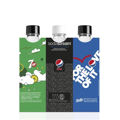 SodaStream Fuse Pepsi TriPack 3x1l szénsavasító palack szett SodaStream Fuse Pepsi TriPack 3x1l szénsavasító palack szett