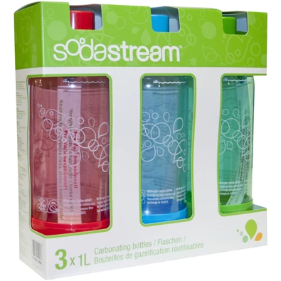 Sodastream Jet 3x1l színes 3 db-os palack szett Sodastream Jet 3x1l színes 3 db-os palack szett