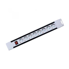 Somogyi PNV 08K/WH 8 aljzat 2méter 3x1mm2 IP20 kapcsolós fehér elosztó Somogyi PNV 08K/WH 8 aljzat 2méter 3x1mm2 IP20 kapcsolós fehér elosztó