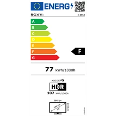 Sony 55" Bravia 3 K55S35B 4K UHD Smart LED TV (Újracsomagolt)