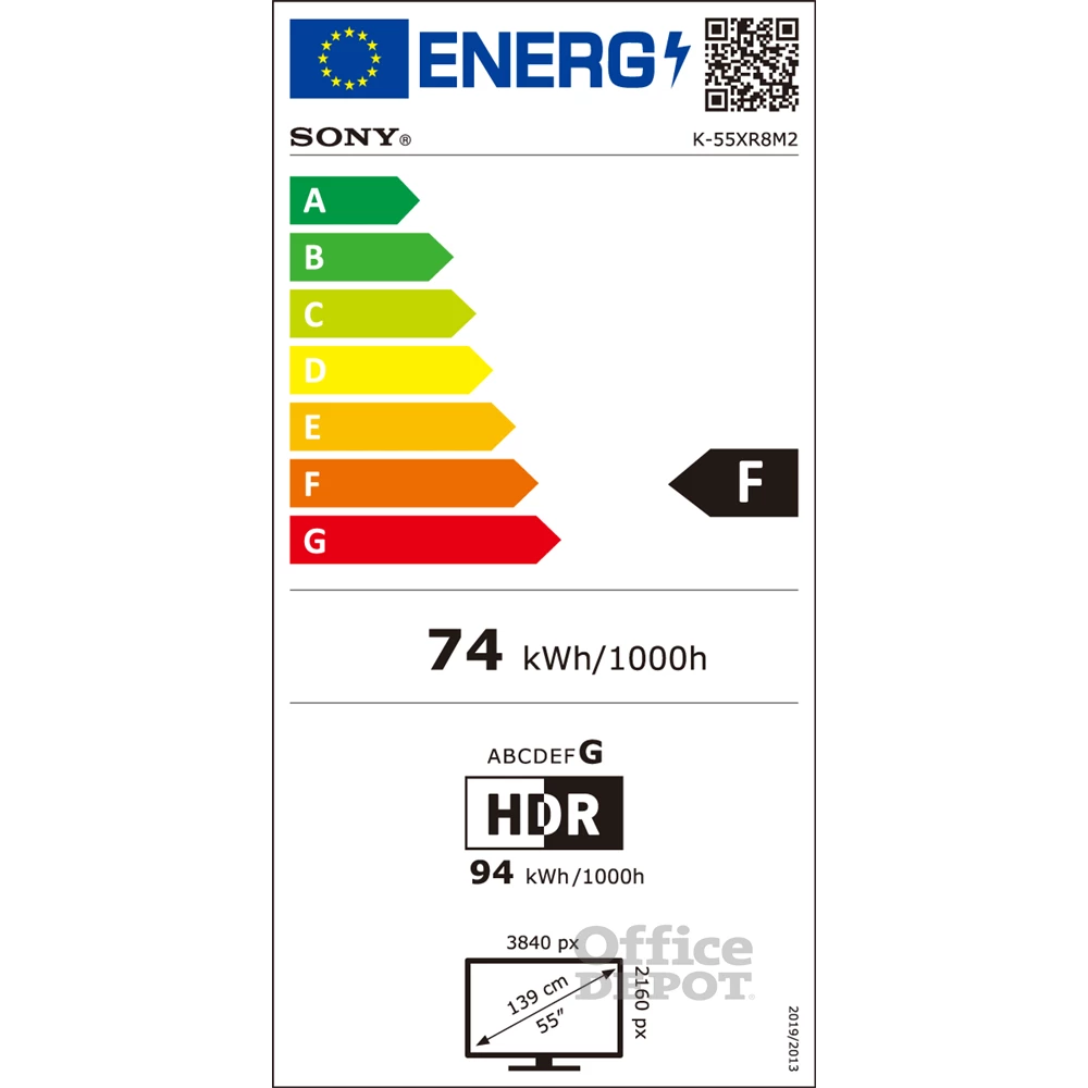 Sony 55" Bravia 8 II K55XR8M25BP 4K UHD Smart QD-OLED TV