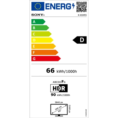 Sony 65" Bravia 5 K65XR55B 4K UHD Smart Mini LED TV