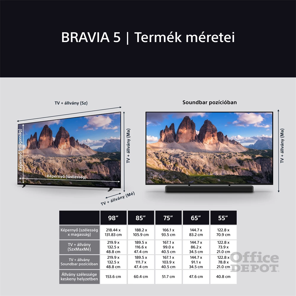 Sony 65" Bravia 5 K65XR55B 4K UHD Smart Mini LED TV