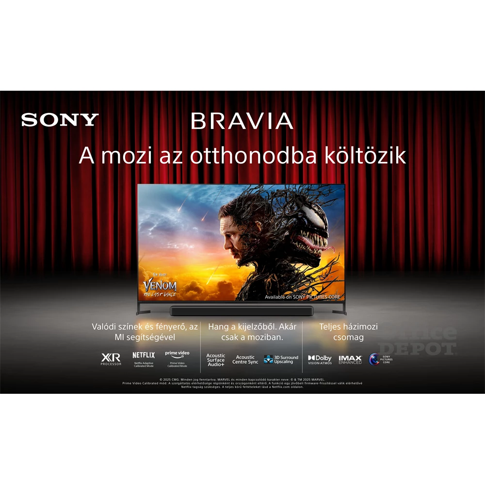 Sony 65" Bravia 8 II K65XR8M25BP 4K UHD Smart QD-OLED TV