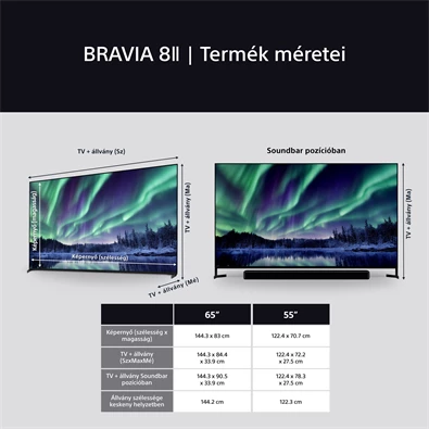 Sony 65" Bravia 8 II K65XR8M25BP 4K UHD Smart QD-OLED TV