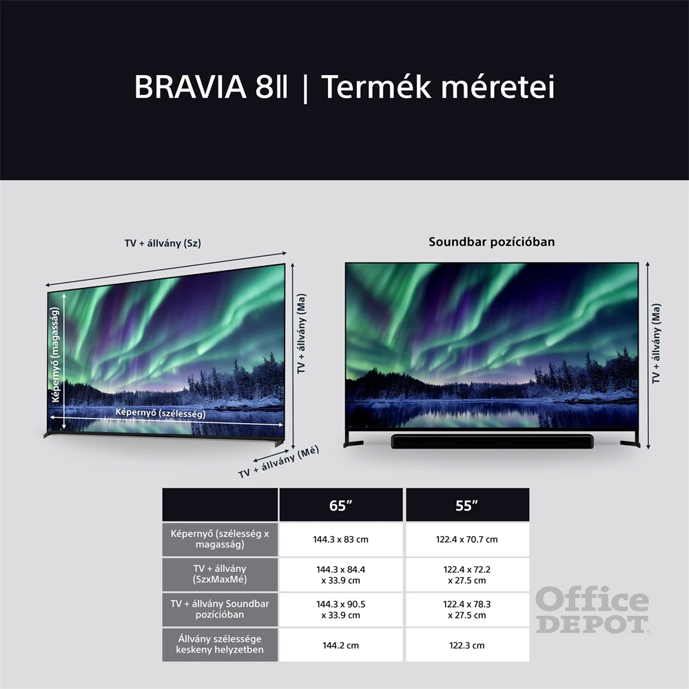Sony 65" Bravia 8 II K65XR8M25BP 4K UHD Smart QD-OLED TV