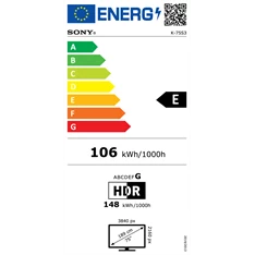 Sony 75" Bravia 3 K75S35B 4K UHD Smart LED TV