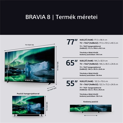 Sony 77" K77XR80PAEP 4K UHD Smart OLED TV