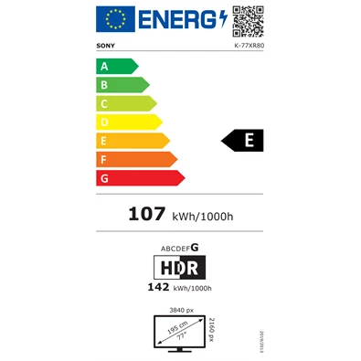 Sony 77" K77XR80PAEP 4K UHD Smart OLED TV