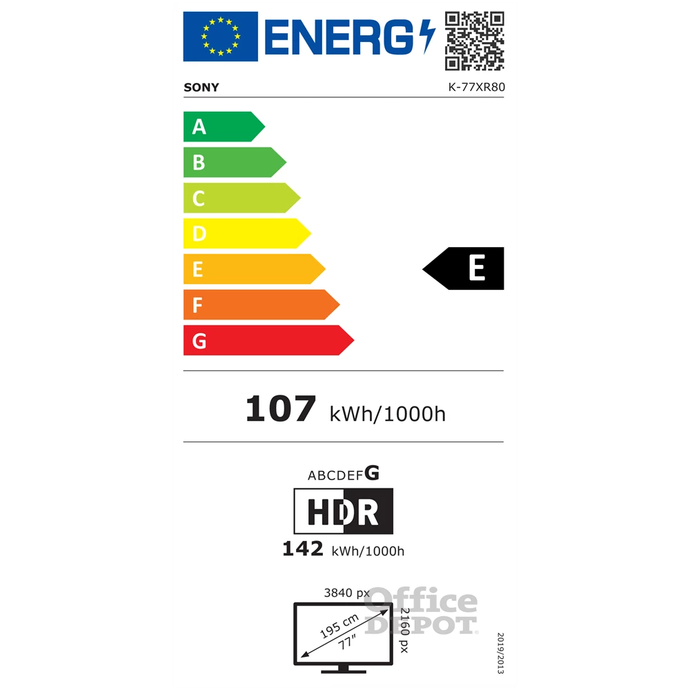 Sony 77" K77XR80PAEP 4K UHD Smart OLED TV