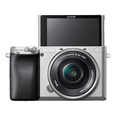 Sony A6100 MILC kit ezüst fényképezőgép Sony A6100 MILC kit ezüst fényképezőgép
