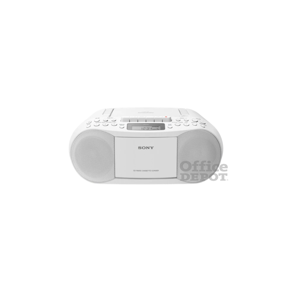 Sony CFDS70W fehér hordozható kazettás CD-s rádió