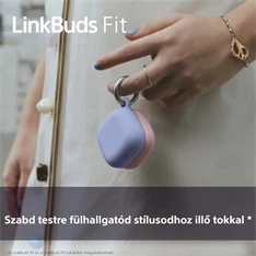 Sony HACLS910NCB.WW Linkbuds Fit fülhallgatóhoz fekete tokborító Sony HACLS910NCB.WW Linkbuds Fit fülhallgatóhoz fekete tokborító