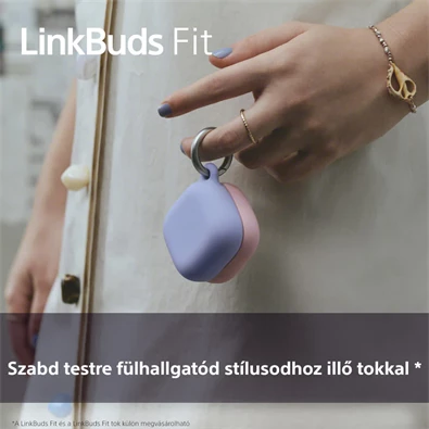 Sony HACLS910NCB.WW Linkbuds Fit fülhallgatóhoz fekete tokborító Sony HACLS910NCB.WW Linkbuds Fit fülhallgatóhoz fekete tokborító