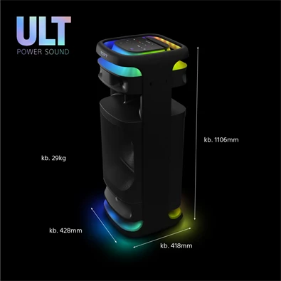 Sony SRSULT1000.CEL ULT TOWER 10 Ultimate Bluetooth party hangszóró vezeték nélküli mikrofonnal Sony SRSULT1000.CEL ULT TOWER 10 Ultimate Bluetooth party hangszóró vezeték nélküli mikrofonnal