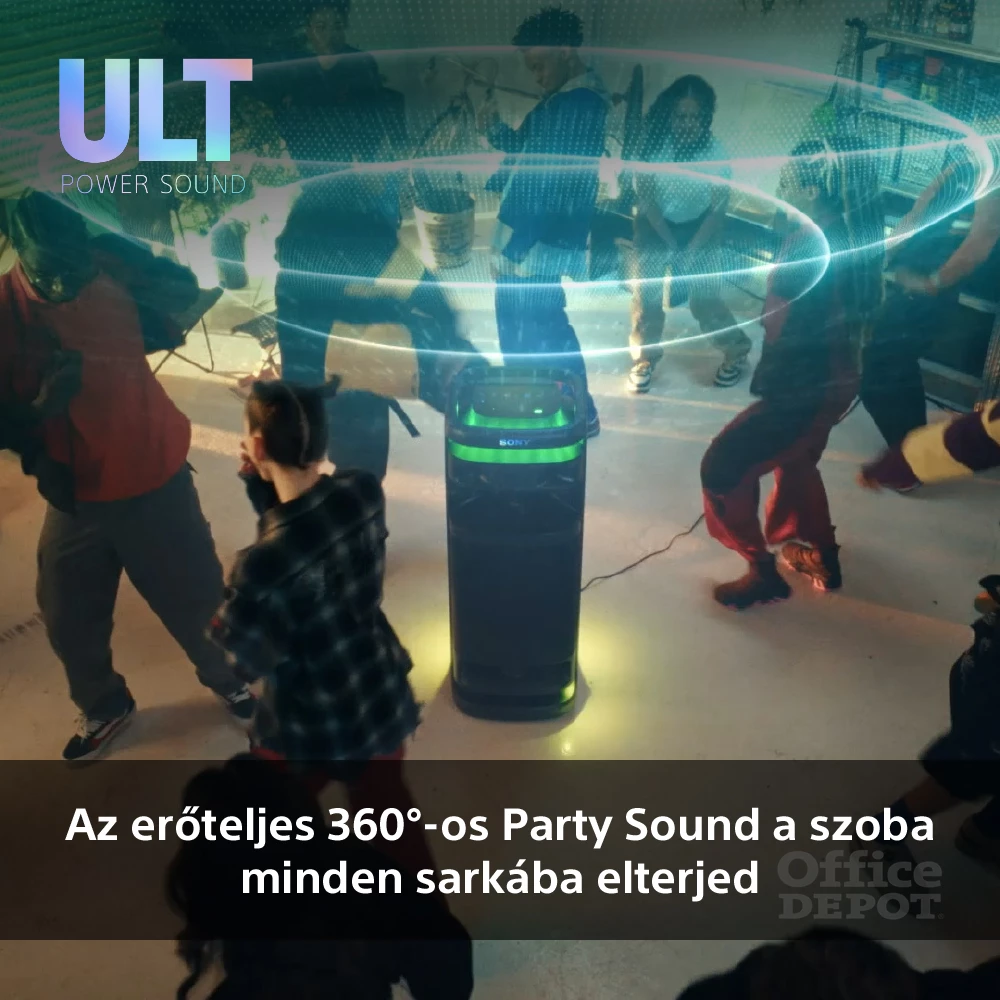 Sony SRSULT1000.CEL ULT TOWER 10 Ultimate Bluetooth party hangszóró vezeték nélküli mikrofonnal