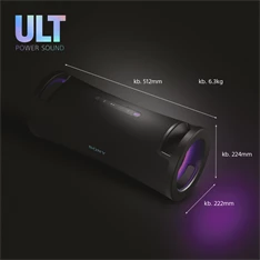 Sony SRSULT70B.EU8 ULT FIELD 7 hordozható vezeték nélküli Bluetooth hangszóró Sony SRSULT70B.EU8 ULT FIELD 7 hordozható vezeték nélküli Bluetooth hangszóró