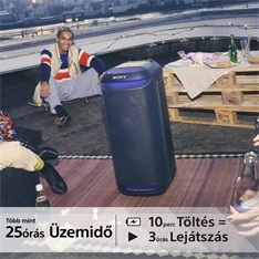 Sony SRSXV800B.CEL hordozható vezeték nélküli hangszóró Sony SRSXV800B.CEL hordozható vezeték nélküli hangszóró