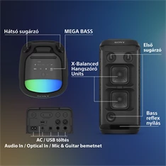 Sony SRSXV800B.CEL hordozható vezeték nélküli hangszóró Sony SRSXV800B.CEL hordozható vezeték nélküli hangszóró