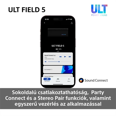 Sony ULT Field 5 fehér Bluetooth hagnszoró Sony ULT Field 5 fehér Bluetooth hagnszoró