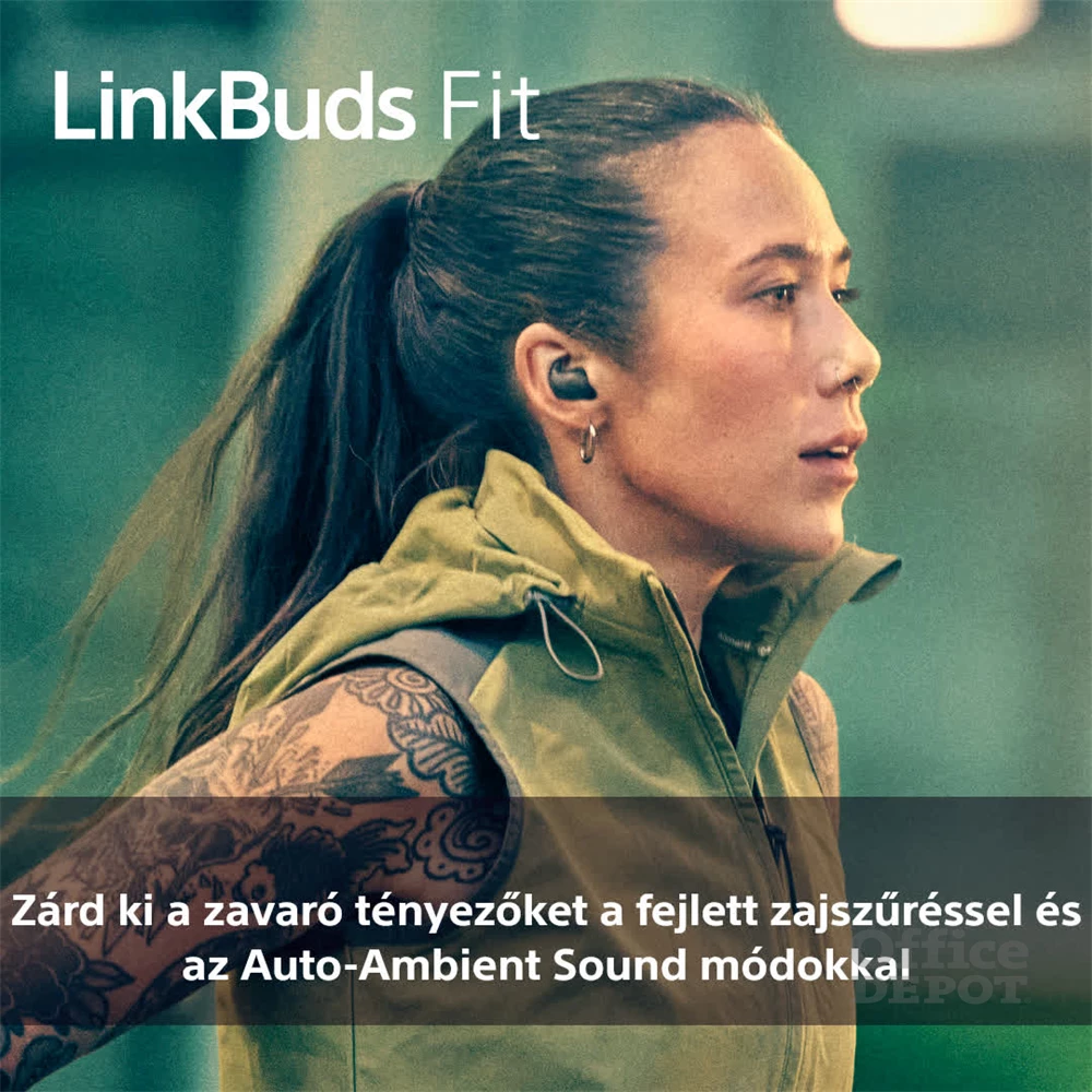 Sony WF-LS910N Linkbuds Fit zajszürős True Wireless Bluetooth zöld fülhallgató