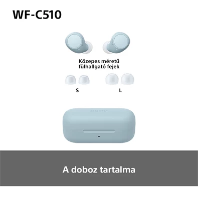 Sony WFC510L.CE7 True Wireless Bluetooth kék fülhallgató Sony WFC510L.CE7 True Wireless Bluetooth kék fülhallgató