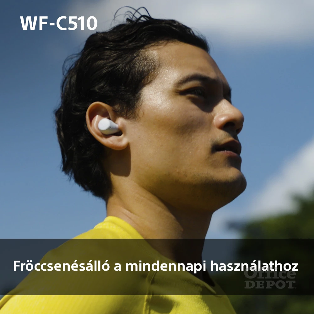 Sony WFC510Y.CE7 True Wireless Bluetooth sárga fülhallgató