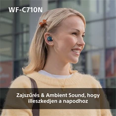 Sony WFC710 True Wireless Bluetooth zajszűrős üvegkék fülhallgató Sony WFC710 True Wireless Bluetooth zajszűrős üvegkék fülhallgató