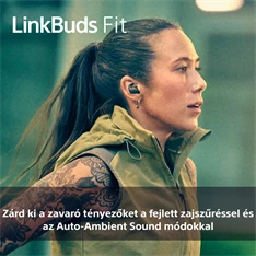 Sony WF-LS910N Linkbuds Fit zajszürős True Wireless Bluetooth zöld fülhallgató Sony WF-LS910N Linkbuds Fit zajszürős True Wireless Bluetooth zöld fülhallgató