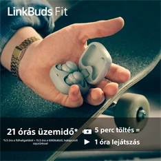 Sony WF-LS910N Linkbuds Fit zajszürős True Wireless Bluetooth zöld fülhallgató Sony WF-LS910N Linkbuds Fit zajszürős True Wireless Bluetooth zöld fülhallgató