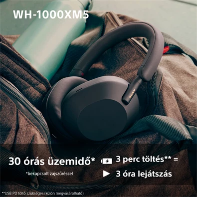 Sony WH-1000XM5 Bluetooth éjkék fejhallgató Sony WH-1000XM5 Bluetooth éjkék fejhallgató