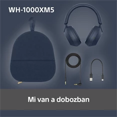 Sony WH-1000XM5 Bluetooth éjkék fejhallgató Sony WH-1000XM5 Bluetooth éjkék fejhallgató