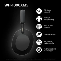 Sony WH-1000XM5 Bluetooth fekete fejhallgató Sony WH-1000XM5 Bluetooth fekete fejhallgató