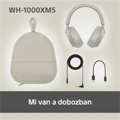 Sony WH-1000XM5 Bluetooth platina ezüst fejhallgató Sony WH-1000XM5 Bluetooth platina ezüst fejhallgató