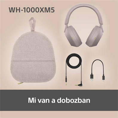 Sony WH-1000XM5 Bluetooth rózsaszín fejhallgató Sony WH-1000XM5 Bluetooth rózsaszín fejhallgató
