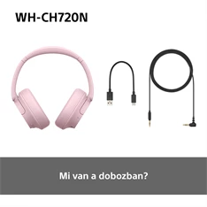 Sony WHCH720NP Bluetooth zajszűrős rózsaszín fejhallgató Sony WHCH720NP Bluetooth zajszűrős rózsaszín fejhallgató