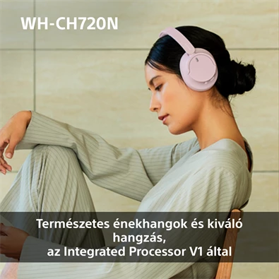 Sony WHCH720NP Bluetooth zajszűrős rózsaszín fejhallgató Sony WHCH720NP Bluetooth zajszűrős rózsaszín fejhallgató