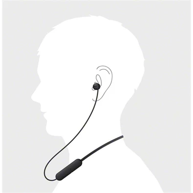 Sony WIC200B Bluetooth fekete fülhallgató Sony WIC200B Bluetooth fekete fülhallgató