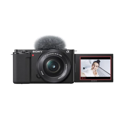 Sony ZV-E10 vlogkamera + 16-50 mm objektív Sony ZV-E10 vlogkamera + 16-50 mm objektív