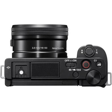 Sony ZV-E10 vlogkamera + 16-50 mm objektív Sony ZV-E10 vlogkamera + 16-50 mm objektív