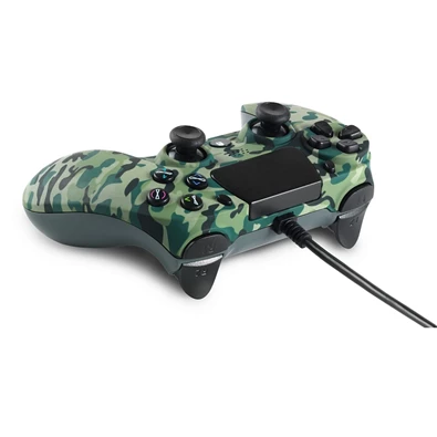 Spartan Gear 2807576 Hoplite PS4 vezetékes terepmintás zöld kontroller Spartan Gear 2807576 Hoplite PS4 vezetékes terepmintás zöld kontroller