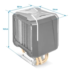 Spirit of Gamer CPU AIRCOOLER PRO ARGB aluminium/réz processzor hűtő (Újracsomagolt) Spirit of Gamer CPU AIRCOOLER PRO ARGB aluminium/réz processzor hűtő (Újracsomagolt)