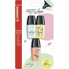 Stabilo Boss Mini Pastellove 3db-os vegyes színű szövegkiemelő Stabilo Boss Mini Pastellove 3db-os vegyes színű szövegkiemelő