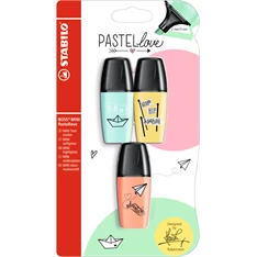 Stabilo Boss Mini Pastellove 3db-os vegyes színű szövegkiemelő Stabilo Boss Mini Pastellove 3db-os vegyes színű szövegkiemelő