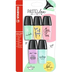 Stabilo Boss Mini Pastellove 5db-os vegyes színű szövegkiemelő Stabilo Boss Mini Pastellove 5db-os vegyes színű szövegkiemelő