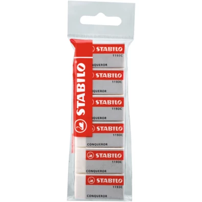 Stabilo Conqueror 6db/csomag radír Stabilo Conqueror 6db/csomag radír