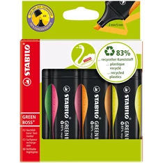Stabilo Green Boss 4db-os vegyes színű szövegkiemelő Stabilo Green Boss 4db-os vegyes színű szövegkiemelő