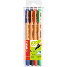 Stabilo Greenpoint 4db-os vegyes színű filctoll készlet Stabilo Greenpoint 4db-os vegyes színű filctoll készlet