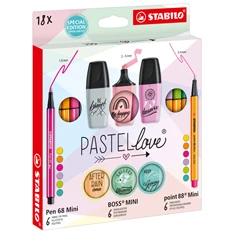 Stabilo MINI Pastellove 18 db-os készlet Stabilo MINI Pastellove 18 db-os készlet